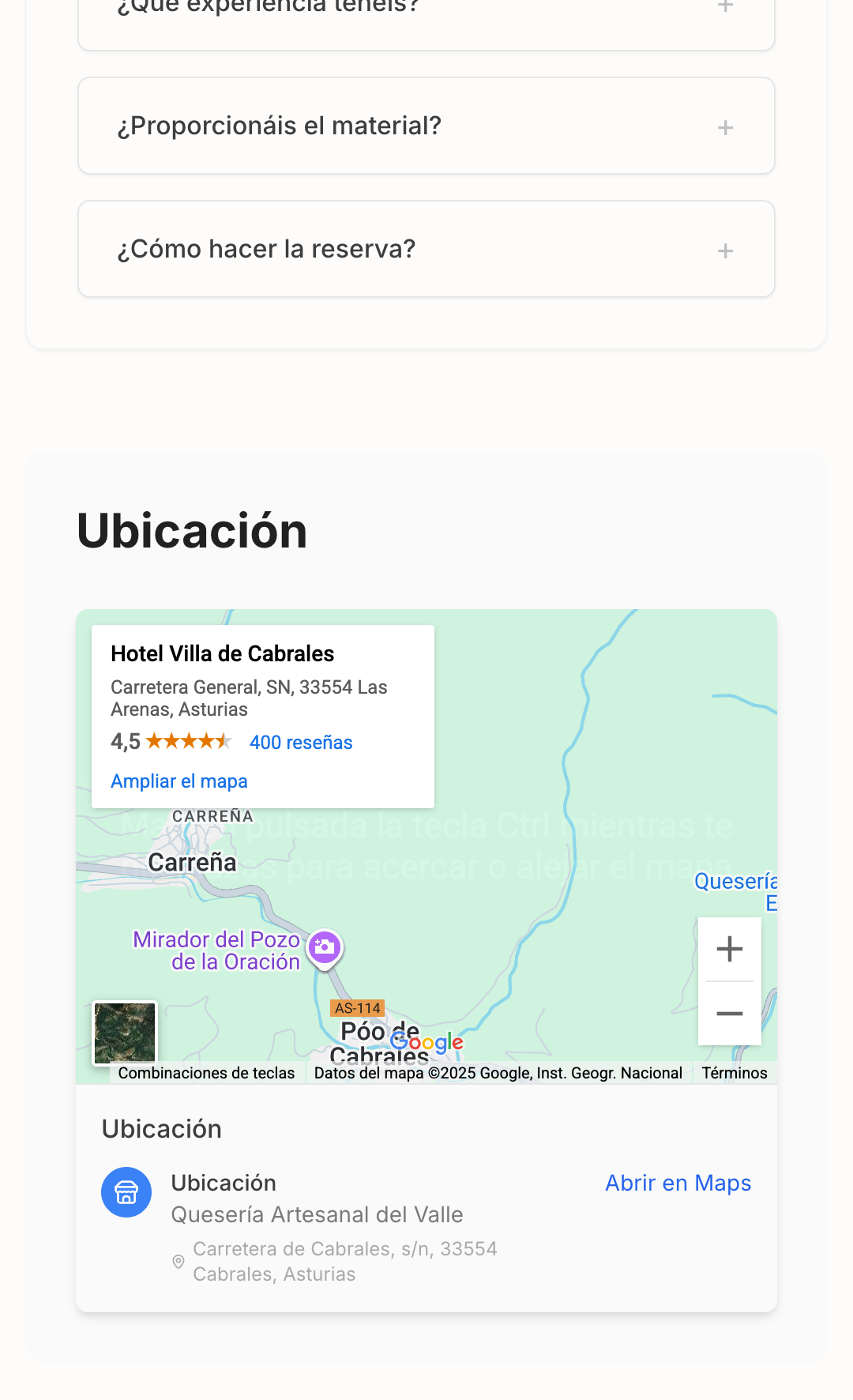 Quesería Artesanal del Valle - Landing mobile - Image 3