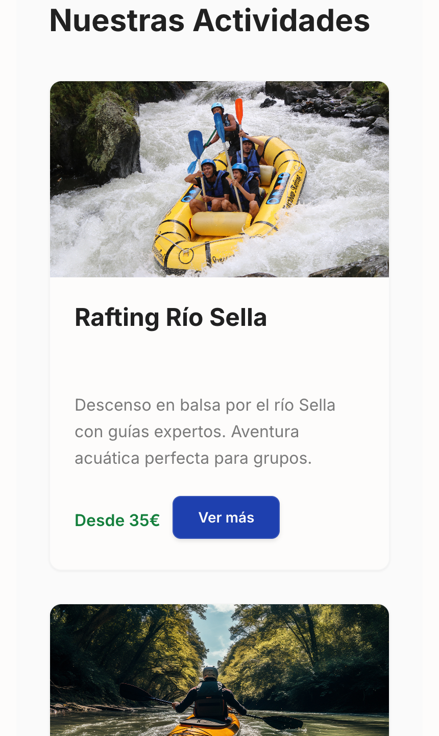 Aventuras del Sella - Landing mobile - Image 2