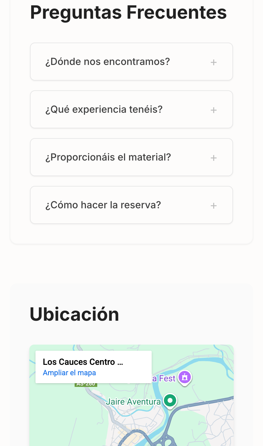 Aventuras del Sella - Landing mobile - Image 4